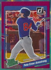 MISCUT ERROR 2023 Donruss Purple Holo RC #60 Pete Crow-Armstrong Rated Prospect