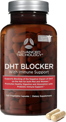 Advanced Trichology DHT Blocker, Hair Growth Supplement, 120 Capsules