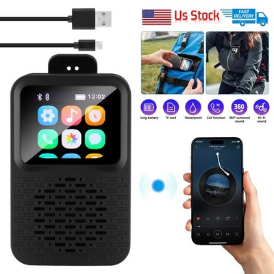 Multifunctional Clip-On Magnetic Bluetooth Speaker with Smart Screen Hi-Fi Audio