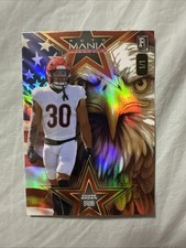 Chase Brown 2024 Wild Card Auto Mania Rookie 1/1 AMS-CB USA Eagle. rookie card picture