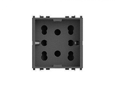 BIPASS UND SCHUKO SEITLICHE GRAUE STECKDOSE FR VIMAR ARKE' 4B.V19.H21