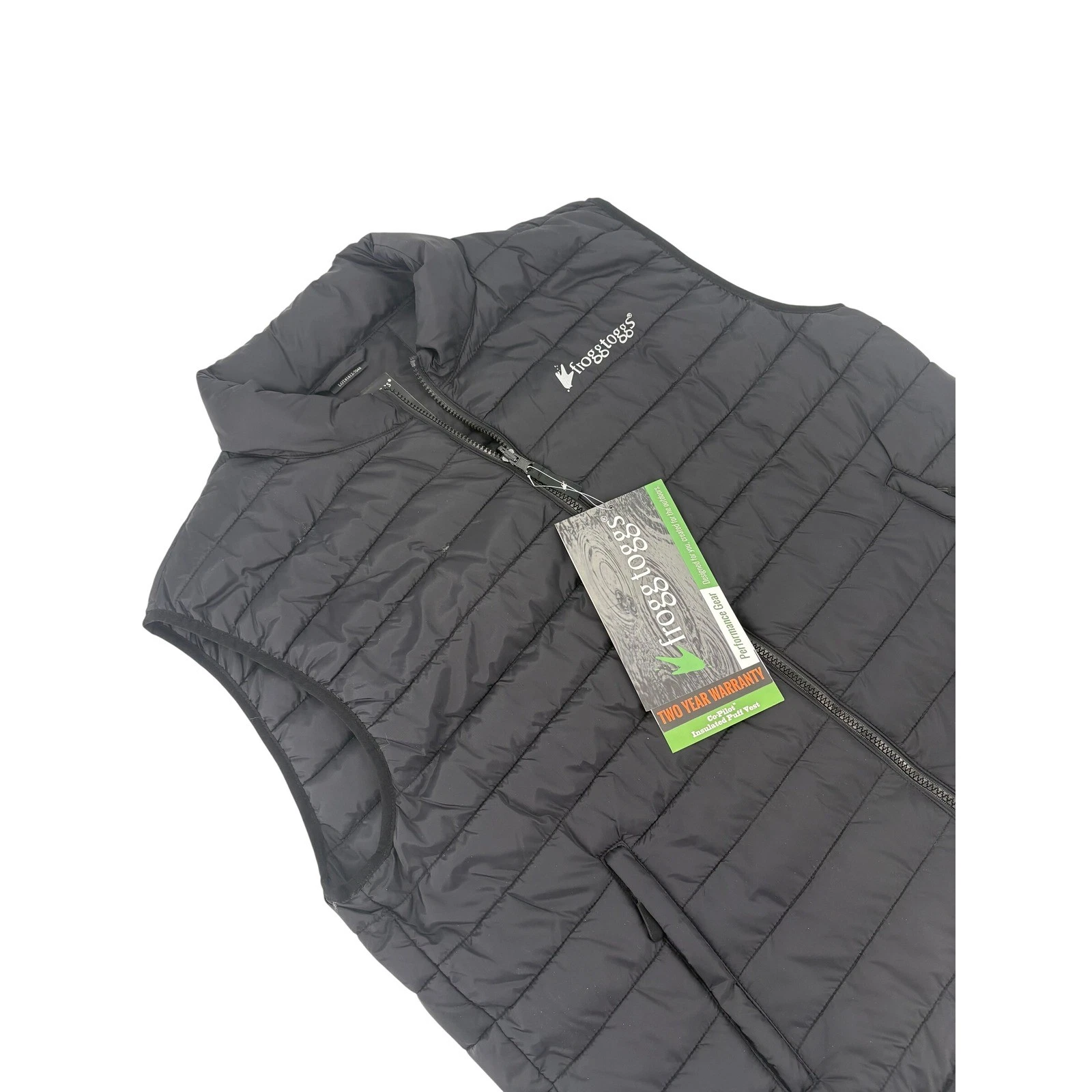 Frogg Toggs Co-Pilot Mens Large Puff Vest Black Insulated Nylon PF33101-01LG
Opens in a new window o