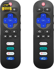 2 Pack Replacement Remote Control for Roku TV, Compatible for Tcl/Hisense Rok