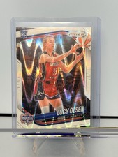 2025 Panini Prizm WNBA - Lucy Olsen White Seismic Prizm RC Rookie Mystics