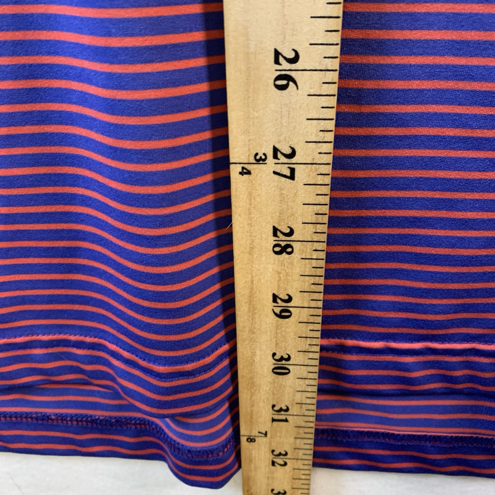 Straight Down Striped Performance Polo Medium Log… - image 7