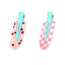 2 Pcs Cute fruit hair clip for Women Girls 1 Count Pack of 2 , Cherry yogurt