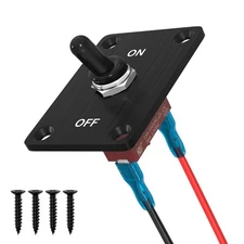 Heavy Duty Waterproof Toggle Switch 12V DC 30A 2 Pin SPST ON/Off Toggle... 
