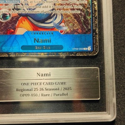 one piece card Nami Championship Promo TOP64 GEMIX10 Gold English