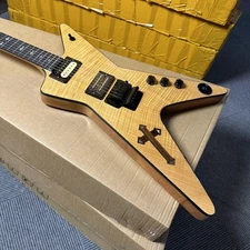 Natural Dimebag Darrell Custom Electric Guitar Black Hardware US Warehouse