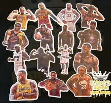 15pcs LeBron Glossy  Stickers