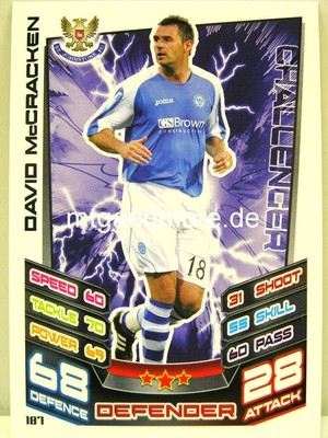 Match Attax 2012/13 SPL - Scottish Premier League - #187 David McCracken