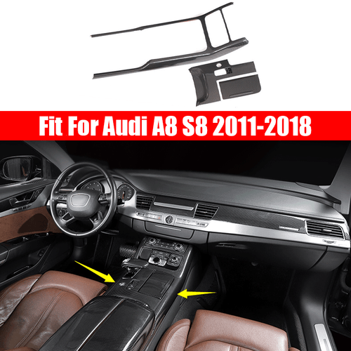 Für Audi A3 S3 8P 14-20 Real Carbon Faser Central Gear Shift