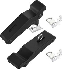 2 Pieces Rubber Latch Flexible Rubber Front Storage Rack Latch 4 Inch with Hole,