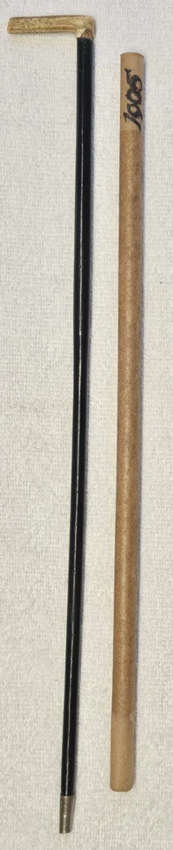 "Antiguo bastón Derby antiguo vintage de 1905 para niños de 18"" de largo" Foto 2 de 4