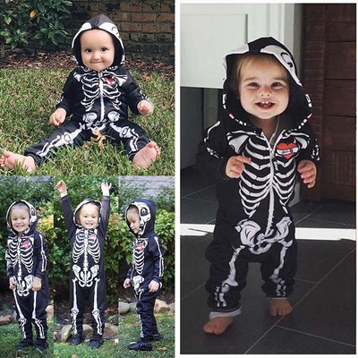 newborn skeleton onesie