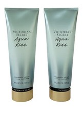 2 NEW Victoria's Secret Aqua Kiss Fragrance Body Lotion 8 oz - Free Shipping