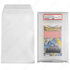 Protective Sleeves for PSA Graded Pokemon Booster Packs - x10 Self Sealing