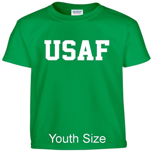 USAF Air Force Kids Boys Girls T Shirt Child Children YOUTH FIT Tee T Shirt - Picture 9 of 25