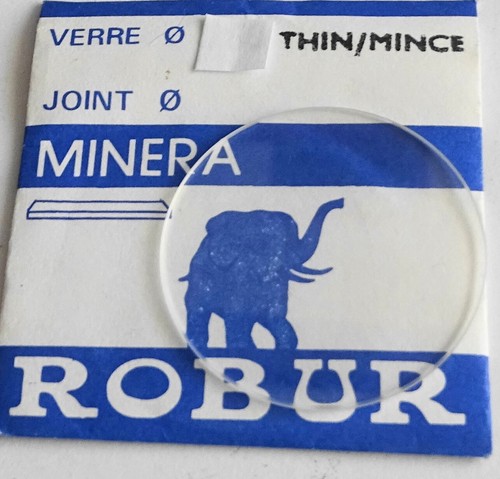 Verre De Montre Minéral Rond 19.3 Mm - Marque Robur, Neuf Sans étiquette