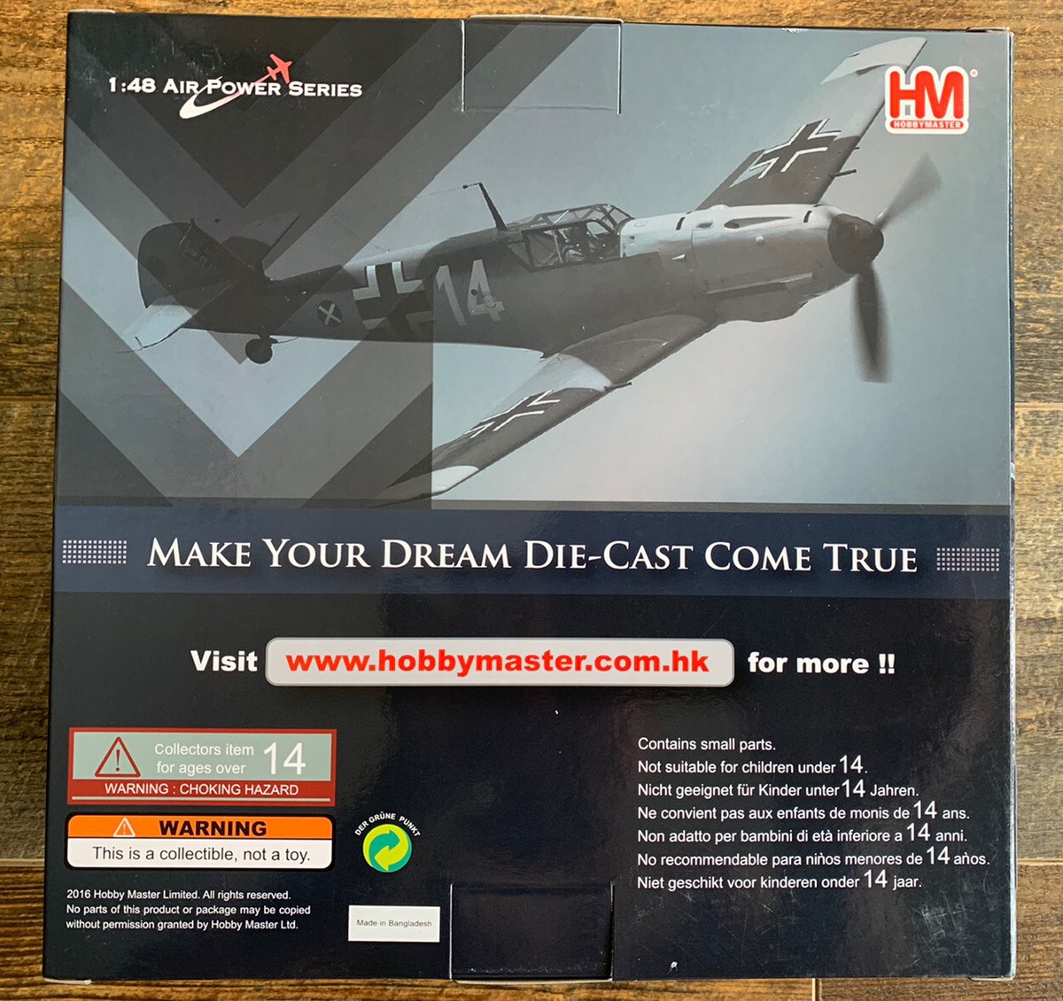 HOBBY MASTER 1/48 Scale HA8751 - Messerschmitt Bf 109G-6 Hermann Graf W.Nr 15919 EUR 136,99 - FR