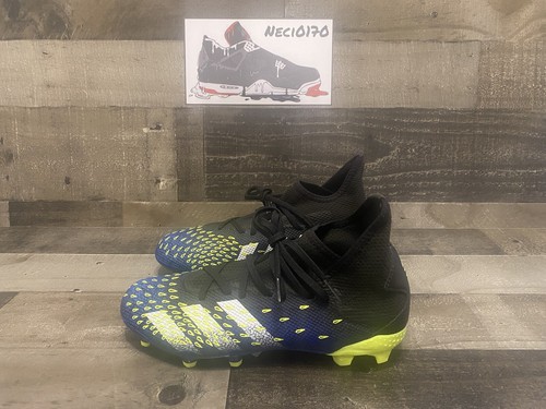 Adidas Mens Predator Freak.3 FY0610 Black White Yellow Soccer Shoes Size  6.5 | eBay