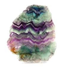 Regenbogenfluorit Scheibe Ø ca 170 mm 750 g A - Qualität Platte Fluorit Bunt 077