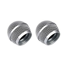 2 Pack Replacement Microphone Grill Mesh for Shure PG58,PGA58,PGA48