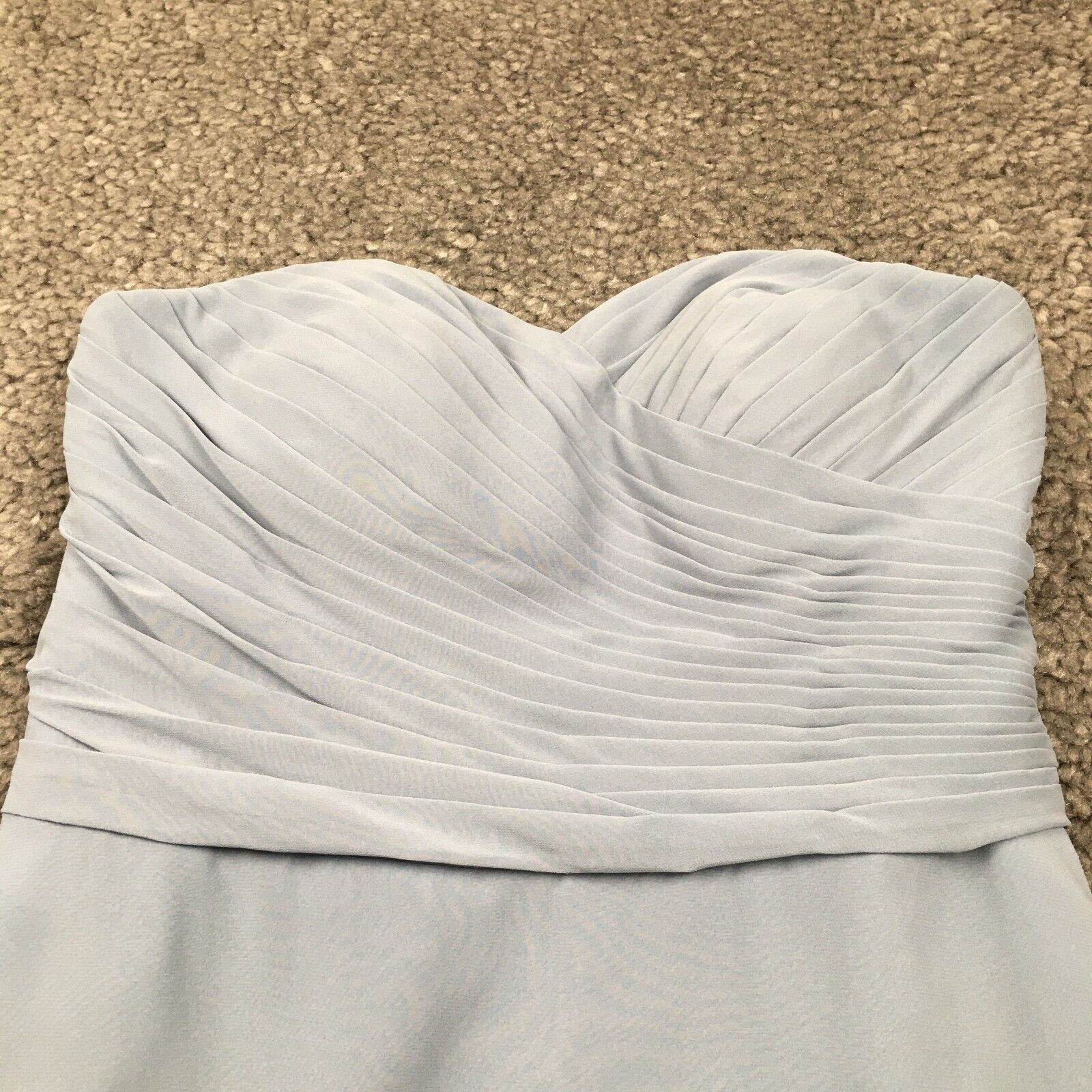 Azazie Womens Formal Strapless Dress Size 10 Blue… - image 2