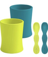 Senso Minds Silicone Training Drinking Cups For Babies Infants Toddlers Set Of 2