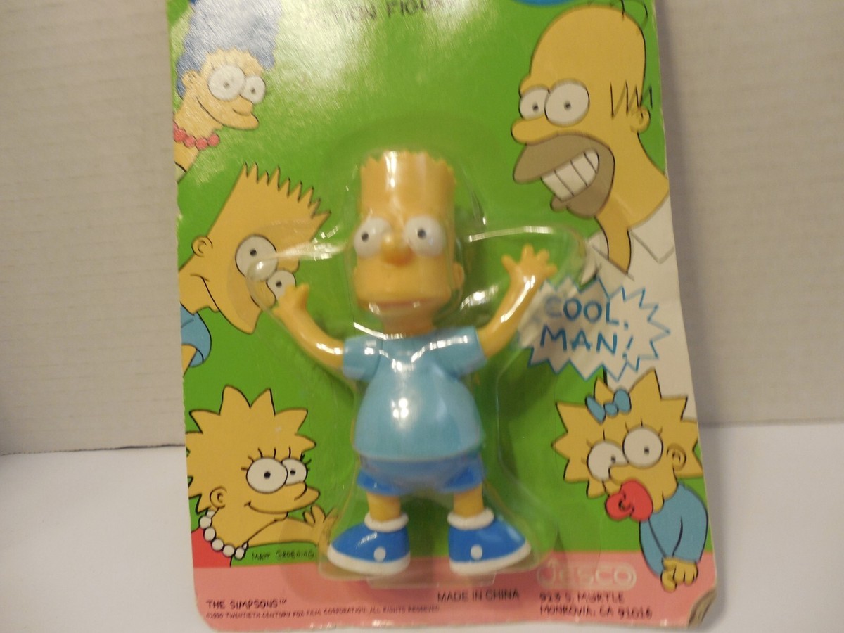The Simpsons Bart Simpson Bendable Action Figure Jesco 1990