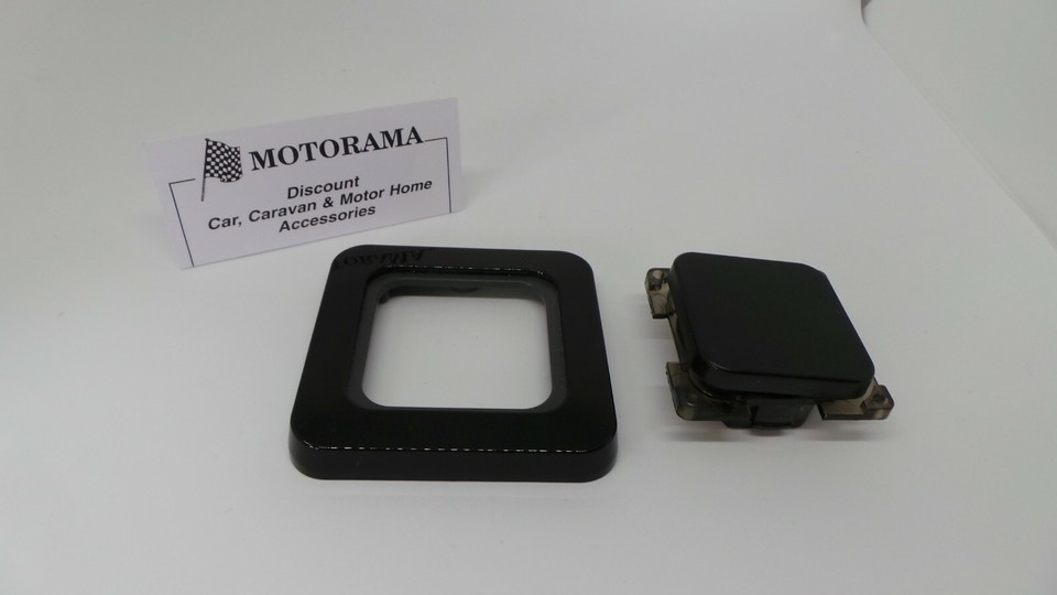 CARAVAN/MOTORHOME/BOAT C-LINE/CBE 12 VOLT SINGLE SWITCH BLACK FACIA ...