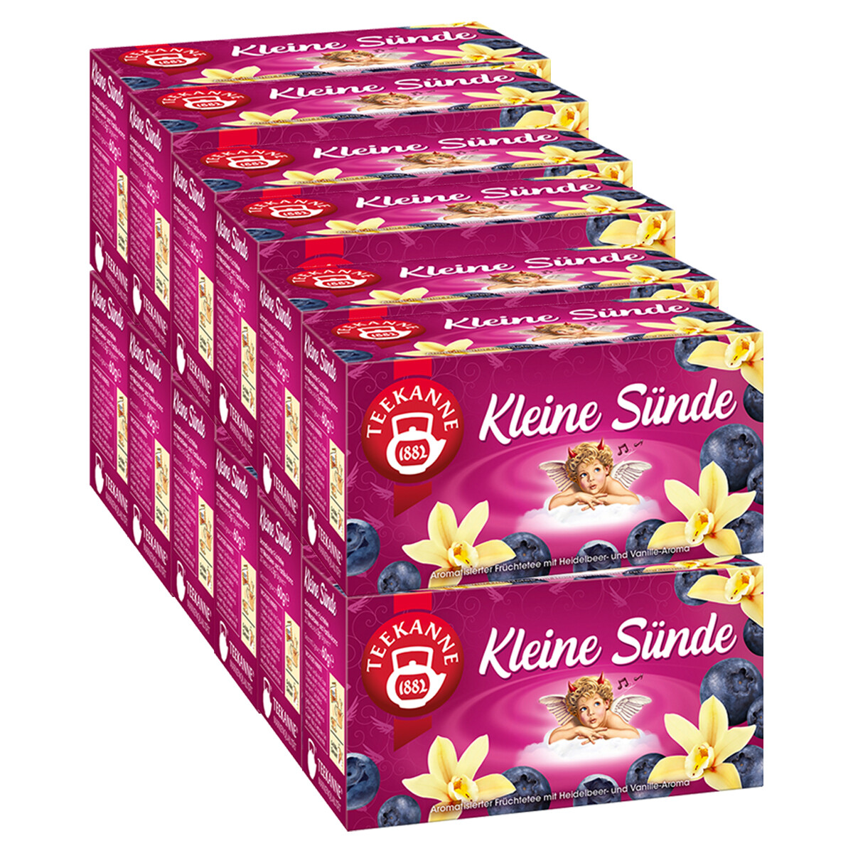 Tetera Pequeño Pecado Té De Frutas Arándano Vainilla 60g Paquete De 12