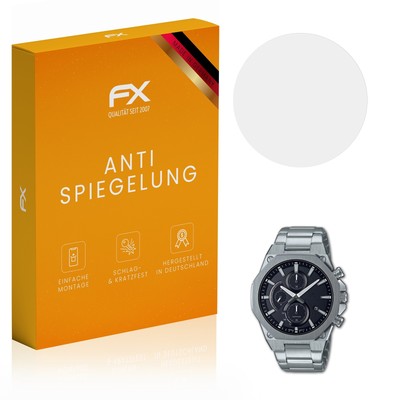 atFoliX 3x Panzerfolie für Casio EFS-S570D-1AUEF Schutzfolie matt&stoßfest Folie
