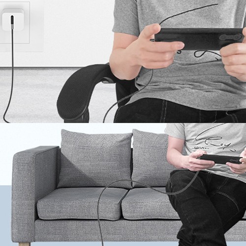 2 Pack USB-C Right Angle Fast Chargers High Speed Cables Heavy Duty Durable - 第 14/17 張圖片