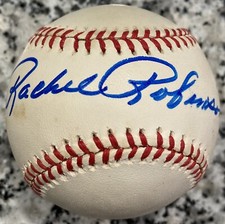 RACHEL ROBINSON AUTO SIGNED Jackie Robinson 50th Anniversary BASEBALL w/COA RARE