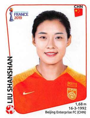 2019 Panini Women's World Cup France Stickers #127 Liu Shanshan China PR