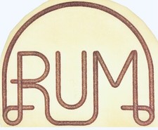 Original Vintage Rum Glitter Iron On Transfer Last One 