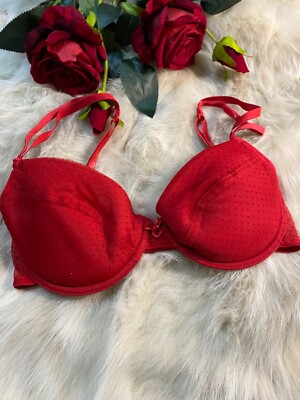 Ekieea Bra size it 3c us 34c eu 75c padded underwired red