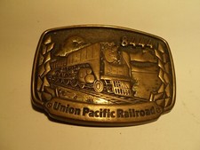 BTS Union Pacific Railroad 8444 Train BELT BUCKLE Brass 1983 Made In The USA ***