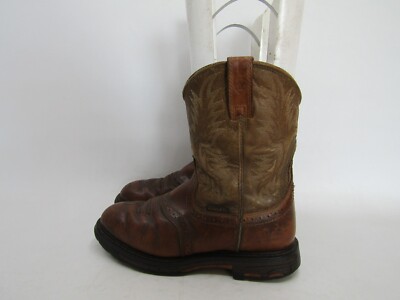 Ariat Mens Size 8.5 D Brown Leather Stockman Western Cowboy Boots Ariat Mens Size 8.5 D Brown Leather Stockman Western Cowboy  main image 2