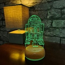 Droid R2D2 LED Lamp, R2D2 Night Light, Gift, Birthday Present, Party Gift