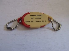 Vintage 1950's Key Chain Plastic Coin Holder Snap Apart Wayne Piazza Wayne NJ