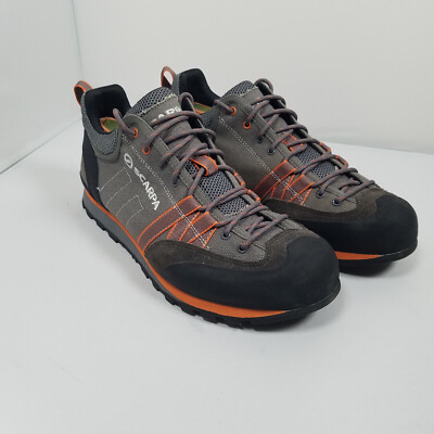 SCARPA Crux Canvas Men s Size 9 Approach Shoes Vibram Hiking Trail Sneakers