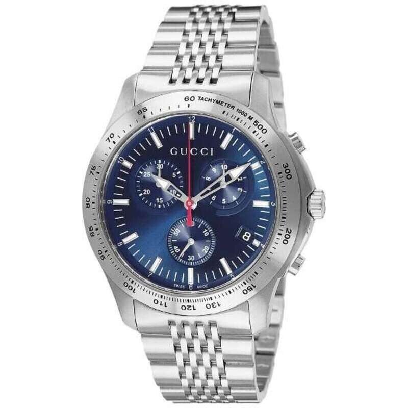 Gucci G-Timeless YA126256 Blue Dial Chronograph Men's Watch Gucci G-Timeless YA126256 Blue Dial Chronograph Men's Watch