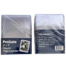 200 PACK Top Loader 35pt Sport Card Holder Regular 3"x4" 34082-D Standard Case 