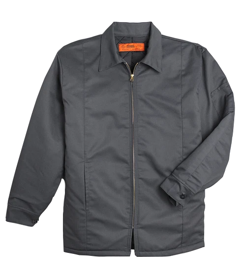 Work Jackets Used Uniform Cintas Unifirst Red Kap Insulated Lined Panel Coat image 2