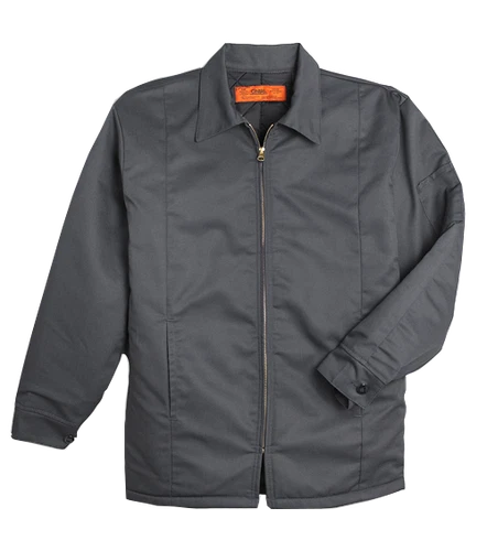 Work Jackets Used Uniform Cintas Unifirst Red Kap Insulated Lined Panel Coat image 2