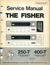 Vintage Fisher Model 250-T/400-T Console Service Manual Beg serial 10001 