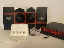Mini Cooper Music To Your Gears Mini Portable Folding Speakers, NIB