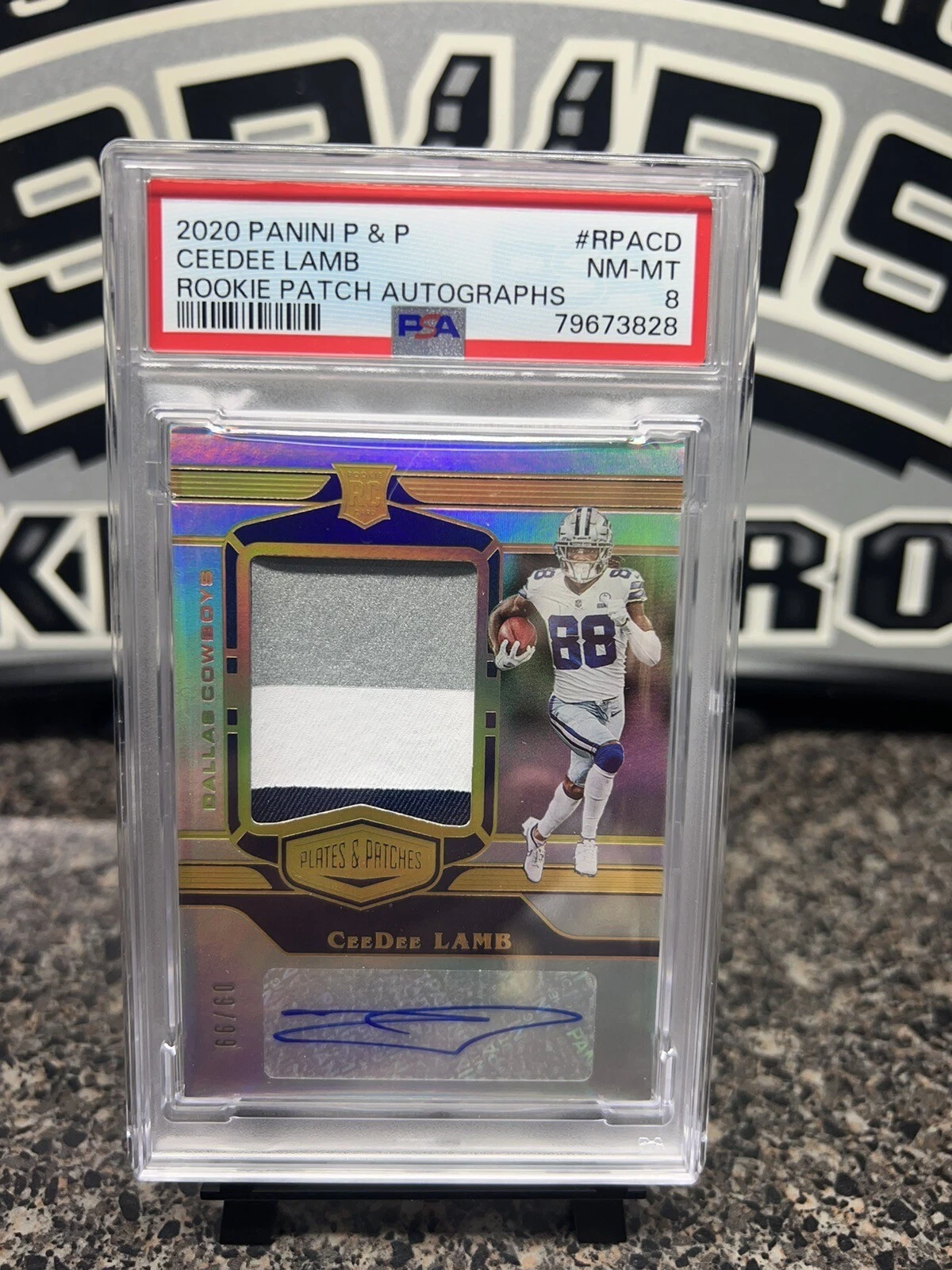 CeeDee Lamb Panini Plates & Patches Rookie Patch Autographs #RPACD Base